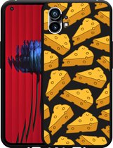 Nothing Phone (1) Hoesje Zwart Cheesy - Designed by Cazy