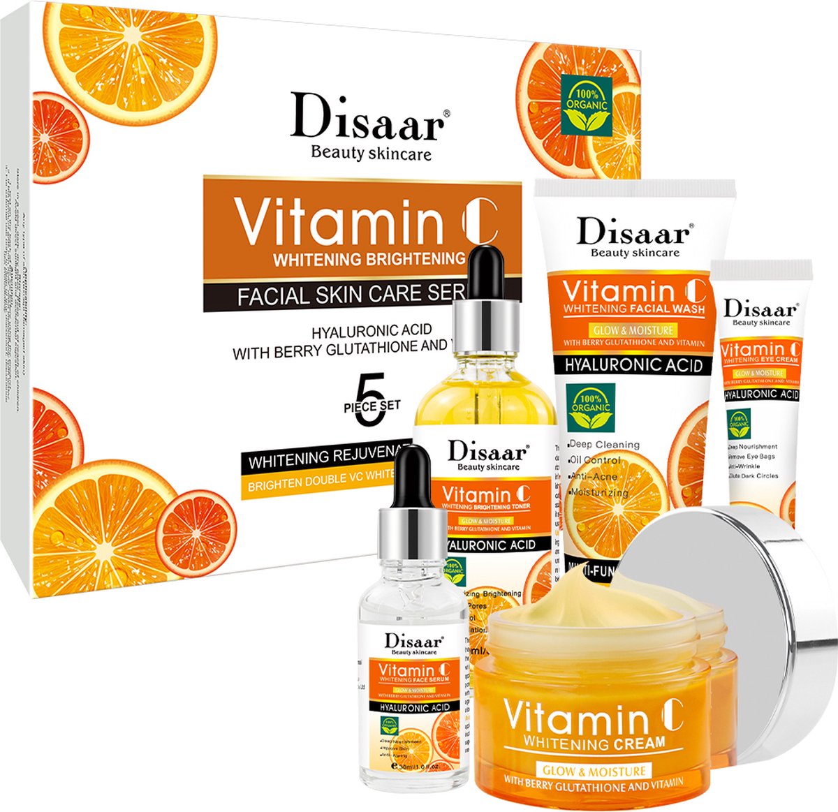Disaar - Vitamine C whitening cadeauset met 5 producten