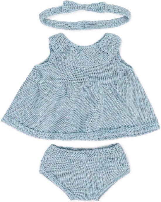 niannyyhouse 10 cm 20 cm pluche poppenkleding T-shirt broek zachte gevulde pluche speelgoed aankleedaccessoires (blauw, 10 cm
