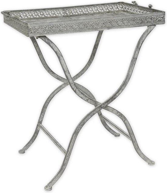 Woondecoratie Ijzeren side table opvouwbaar 62 cm hoog