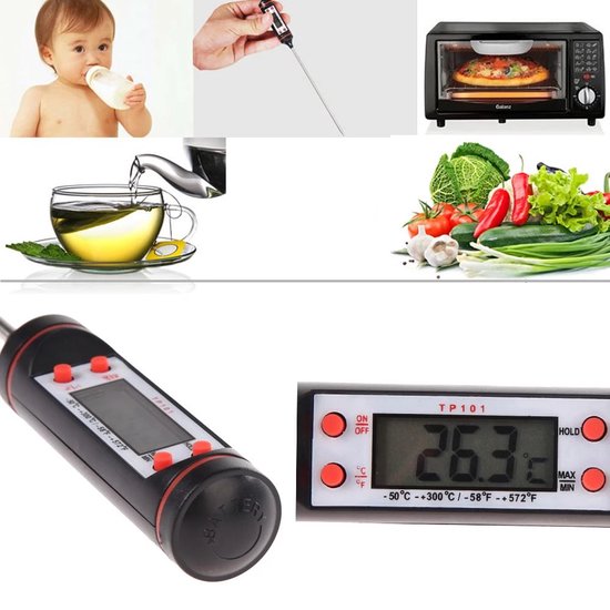 *** 2 x thermomètre de cuisine numérique -40 à +280 degrés Celsius - de Heble® ***