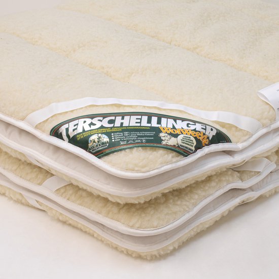 Terschellinger Wollen onderdeken |100% IWS Zuiver Scheer wollen topper |Puur Natuur topdek - 90x210 cm 1 persoons (Extra Lang) van Terschellinger — afbeelding 4