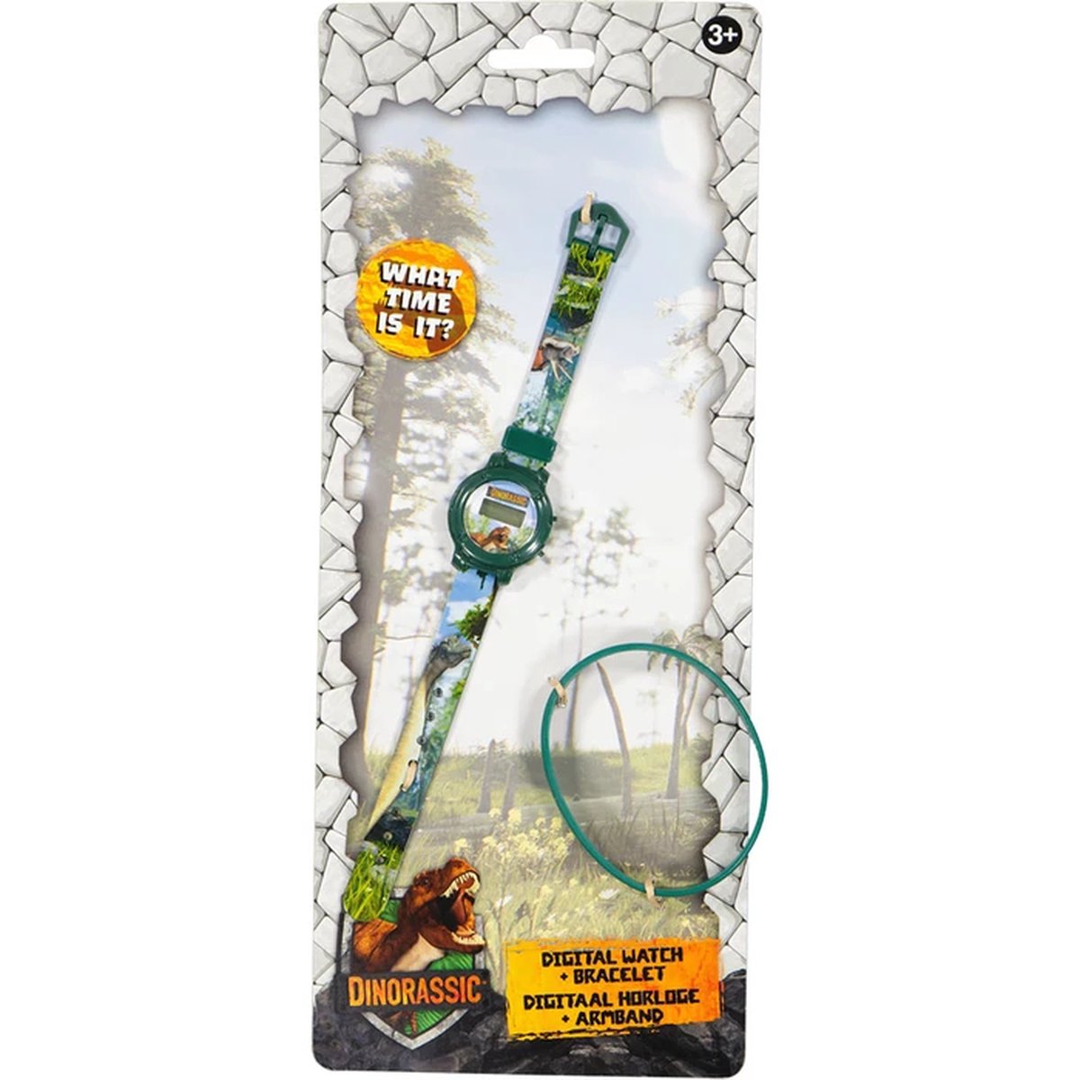 Dinorassic horloge met armband - digitaal dino - dinosaurus digital watch - december cadeau kids