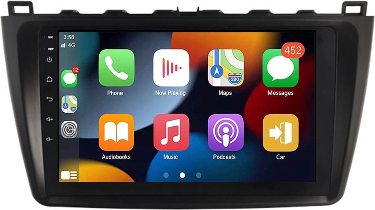 BG4U - Android navigatie radio geschikt voor Mazda 6 2007-2012 met Apple Carplay en Android Auto