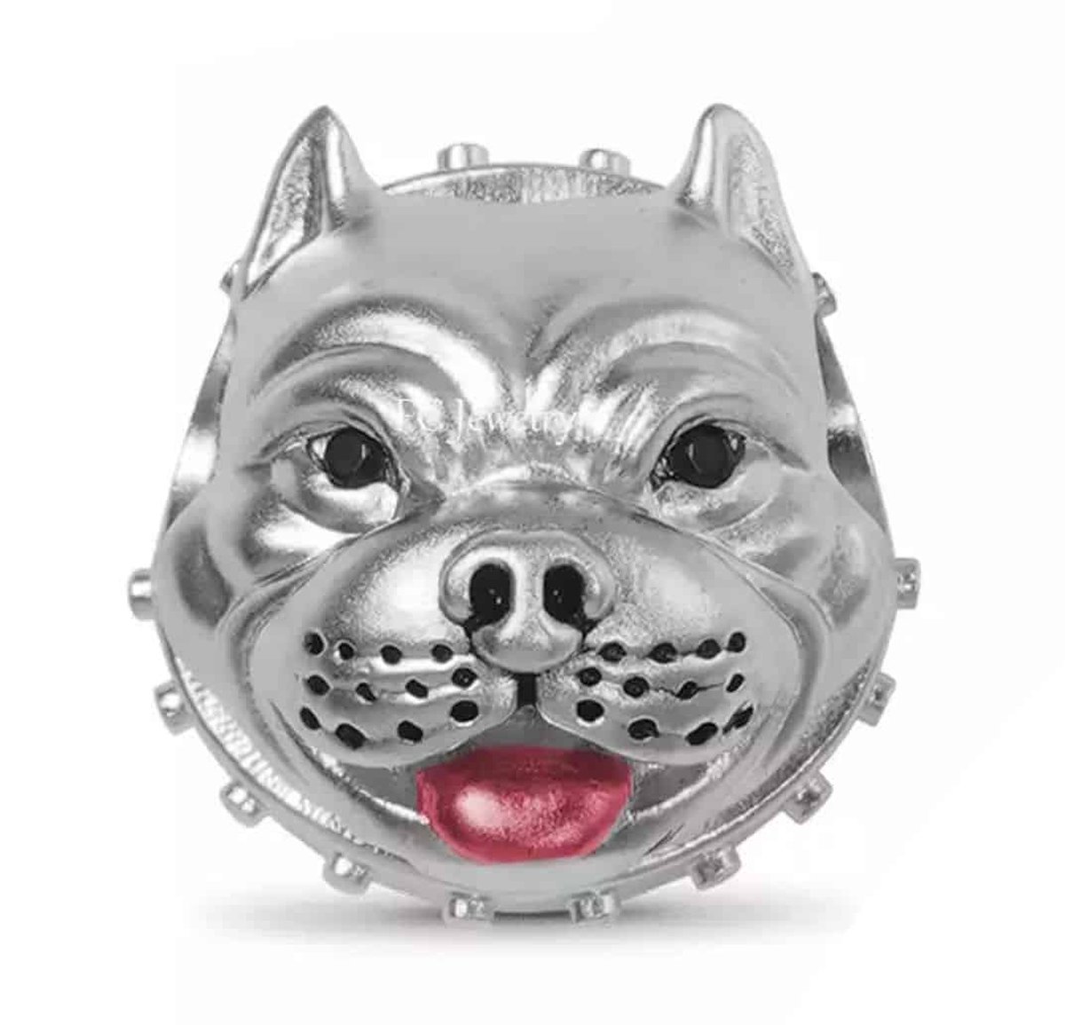 Tracelet - Zilveren bedels - Bedel Pitbull | Zilveren bedel hond | 925 Sterling Zilver - Pandora Compatible - Met 925 Zilver Certificaat - Tip voor Valentijn