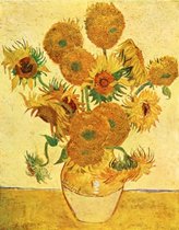 Peinture au Diamond - Van Gogh - vase avec tournesols, 40 x 50 cm avec cadre