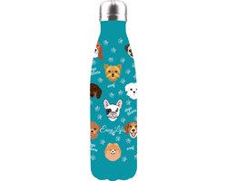 EasyLife Thermosfles Roestvrij Staal Drinkfles 500ML DOG