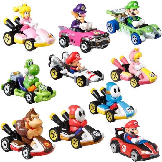 Hot Wheels Super Mario Kart - Baby Peach Pipe Frame - 1:64 - 5cm - Figurine Collection