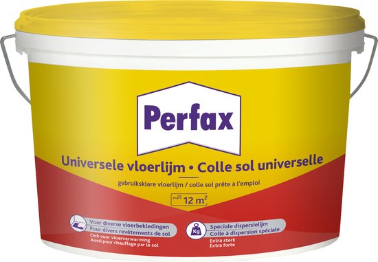 Perfax Vloerlijm 3 Kg | Universele Hechting voor PVC & Textiel | Snelle Eindsterkte & Gemakkelijke Applicatie | Transformeer Jouw Vloerprojecten!