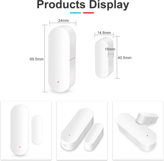 Slimme Deursensor - Raamsensor - Wifi - Smart Life - Tuya Smart