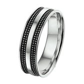 Schitterende Zilveren Brede Ring OXI 22.00 mm. (maat 69) model 269