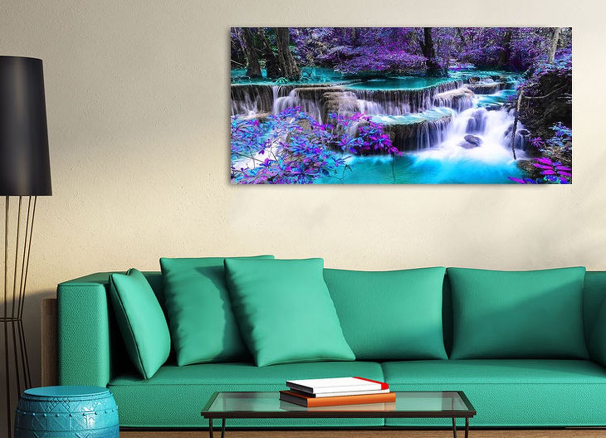 Rubye® Diamond Painting Waterval - Voor volwassenen en kinderen - 90x40cm — afbeelding 4