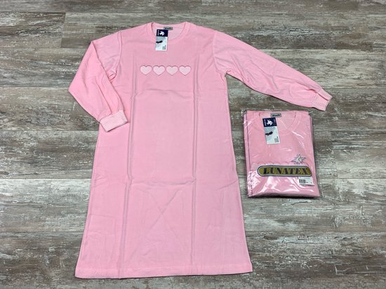 Dames nachthemd Lunatex 224129 rose badstrof maat XL