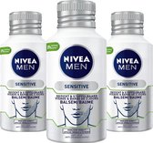 NIVEA MEN Sensitive Aftershave Balsem  - 3 x 125 ml