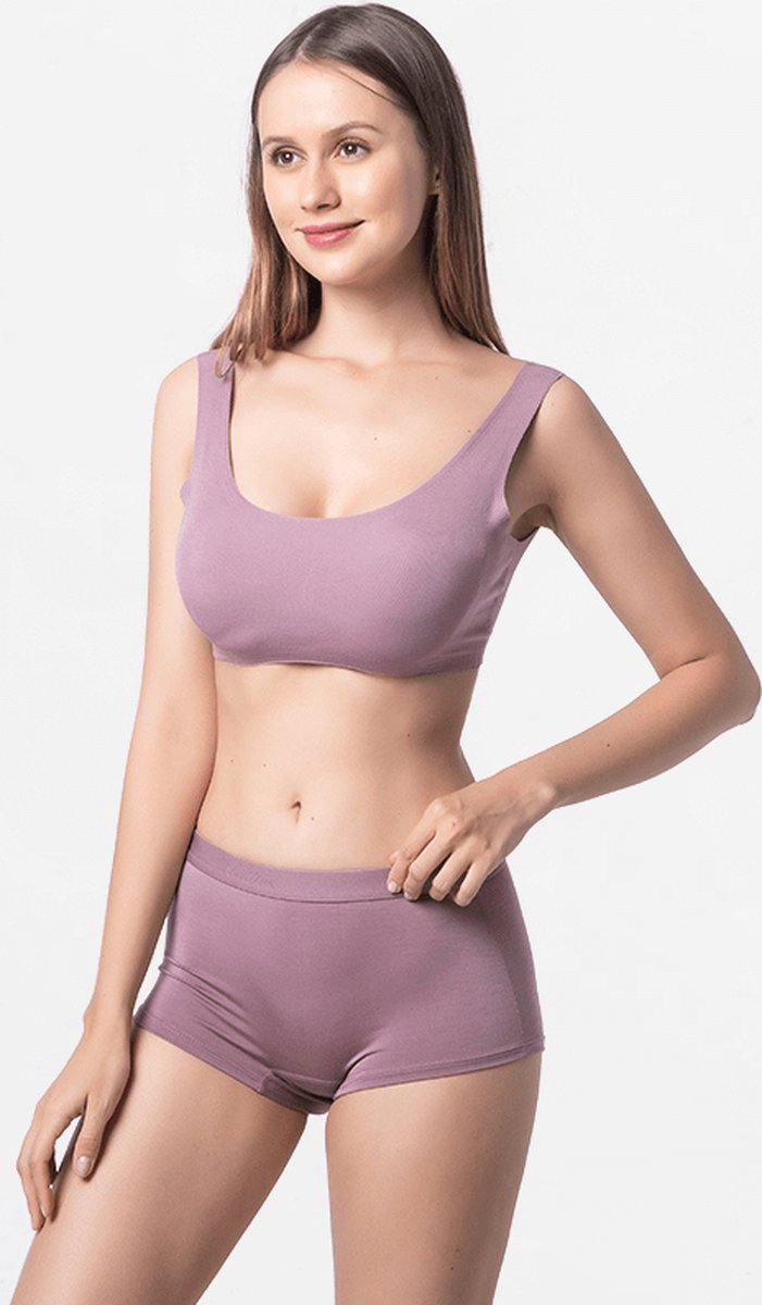 Hipster dames Micro Modal aubergine