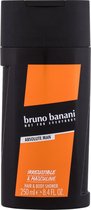 Bruno Banani - Absolute men - Hair & Body Shower - 250 ml - Douchegel Heren - Voordeel Set 3 Stuks