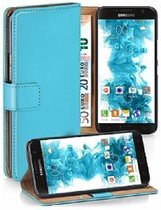 Samsung S7 Hoesje Met Pasjeshouder Bookcase Turquoise