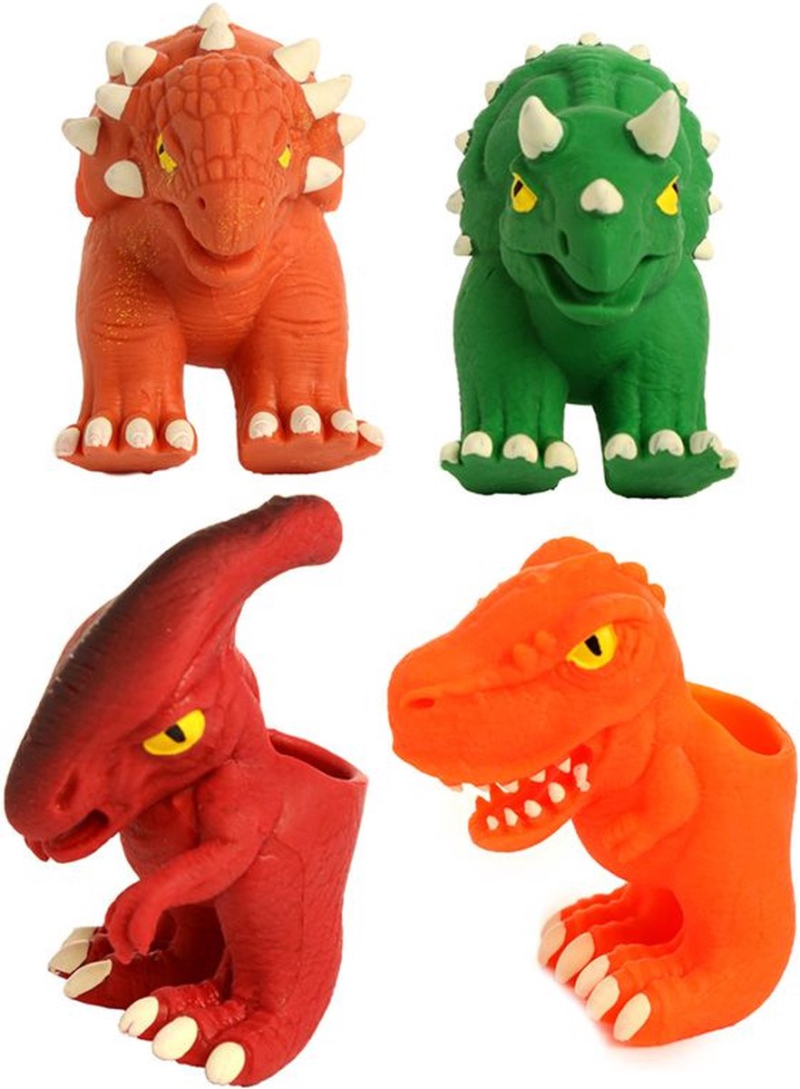 Jouets De Dinosaures Volants En Caoutchouc, 10 Pièces, Avec