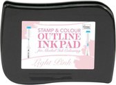 Pink clair - Stamp et contour de couleur