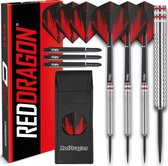 RED DRAGON - Raider: Steeltip Tungsten Dartpijlen Professioneel - Rood 23 gram