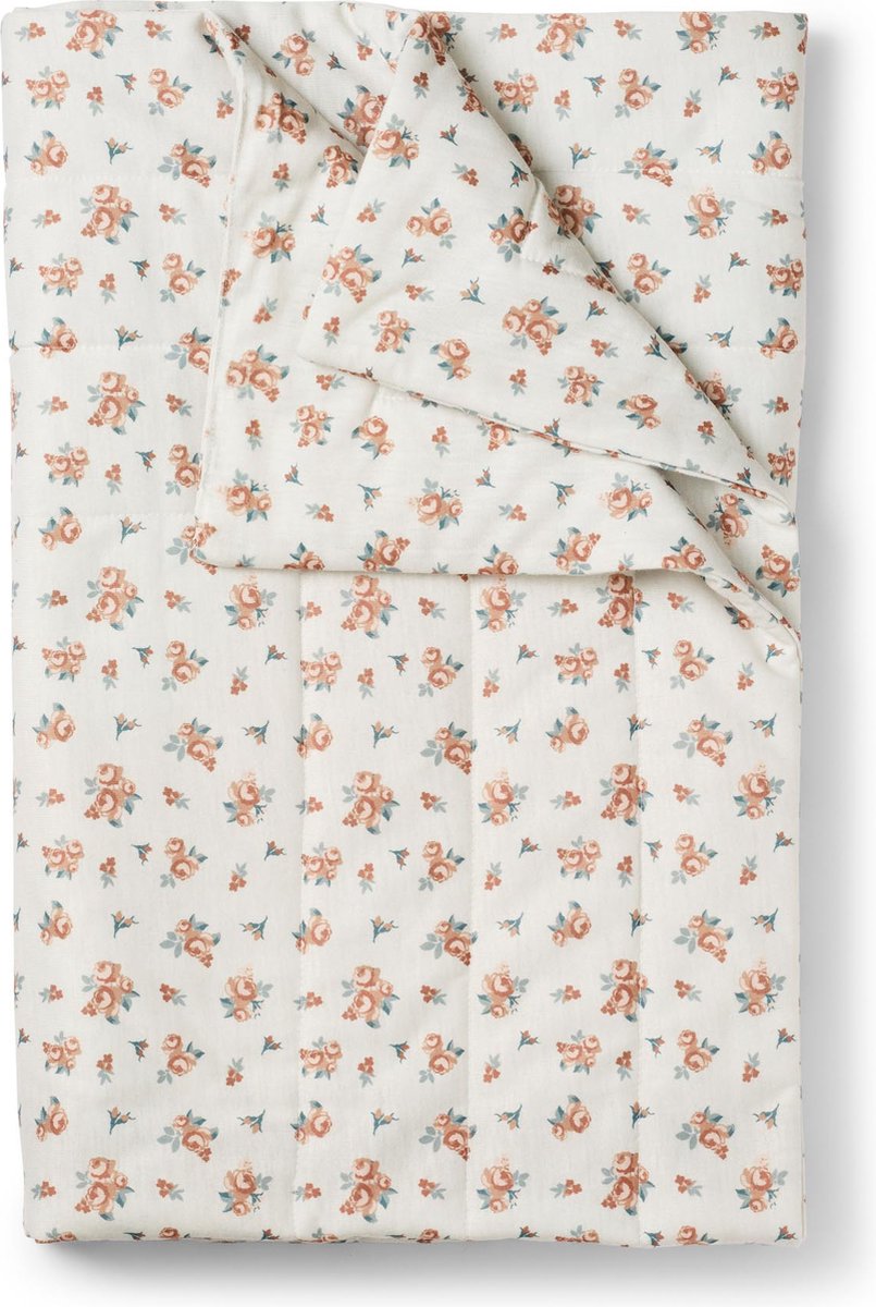 Elodie Quilted Baby deken - Dekentje - Wiegdeken - Boxkleed - Autumn Rose (100x100cm)