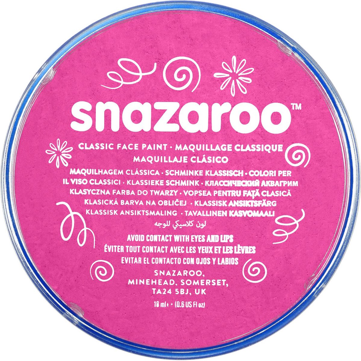 Snazaroo 1118058 - Pink - 18ml Aqua Schmink & Kinderschmink voor Kinderen en Volwassenen