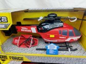 Tonka Rescue Force Fire Rescue Helicopter Red And White