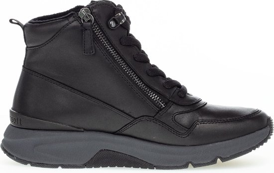 Gabor rollingsoft sensitive 96.888.57 - dames rollende wandelsneaker - zwart - maat 38.5 (EU) 5.5 (UK)