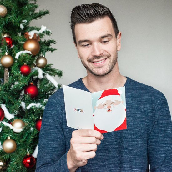 Partizzle 36x Schattige Kerstkaarten met Enveloppen Set Leuke
