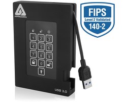 Apricorn Padlock Fortress - FIPS validated, 2TB USB 3.0