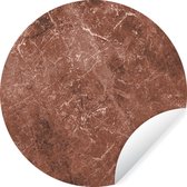 WallCircle - Stickers muraux - Cercle de papier peint - Marbre - Motifs - Rouge - 100x100 cm - Cercle mural - Autocollant - Papier peint autocollant rond XXL