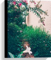 WallClassics - Canvas  - Hangende Roze Bloemen - 30x40 cm Foto op Canvas Schilderij (Wanddecoratie op Canvas)