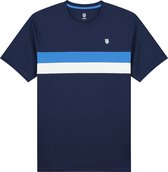 K-Swiss Team Stripe Crew Shirt Garçons - T-shirts sport - Blue - Homme