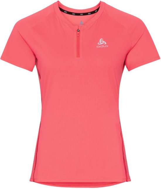 ODLO Trail Shirt Half-Zip Dames - sportshirts - roze - Vrouwen