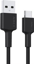 AUKEY CB-CA2 OEM USB-kabel 2 m USB 3.2 Gen 1 (3.1 Gen 1) USB A USB C Zwart