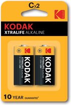 Kodak Xtralife - Batterij - C - 2 Stuks