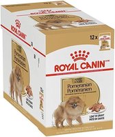 ROYAL CANIN BHN Pomeranian Adult sous forme de pâté - nourriture humide pour chiens adultes - 12x85g