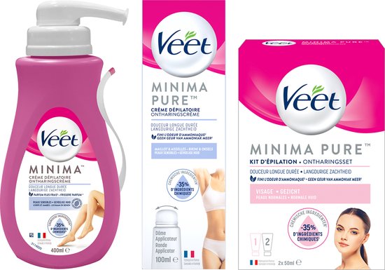 Veet - 550ml Ontharingscreme - Gevoelig 1x400ml - Gevoelig Oksels