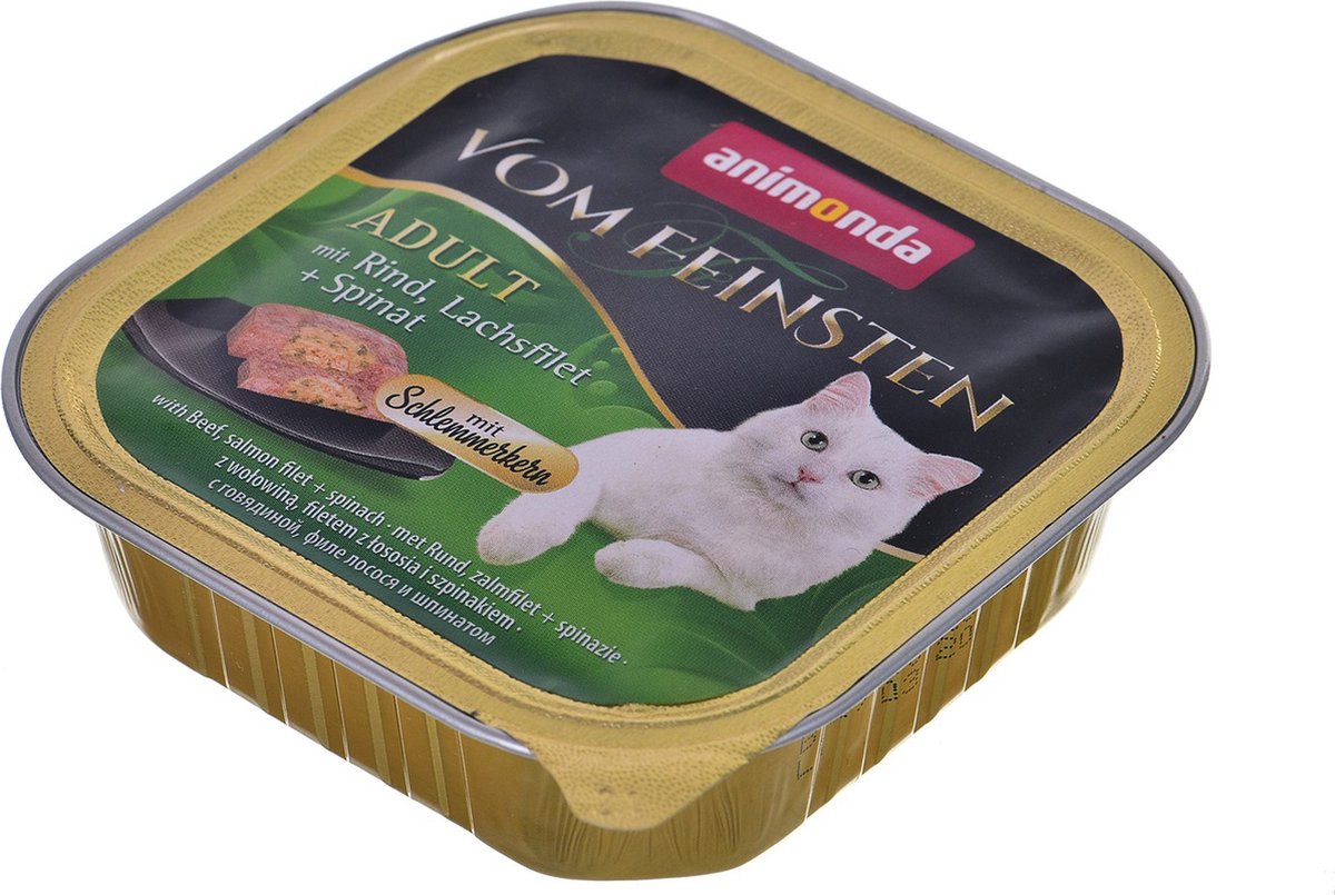 Animonda ANIMONDA Vom Feinsten Classic Cat smak: wołowina, łosoś + szpinak 100g