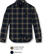 Gibson blouse heren - Ibadan geruite blouse - groen/navy ruit - maat S