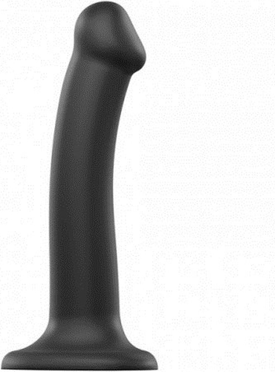 Goedkoopste Strap-On-Me Semi-Realistische Dildo met zuignap - zwart - maat M