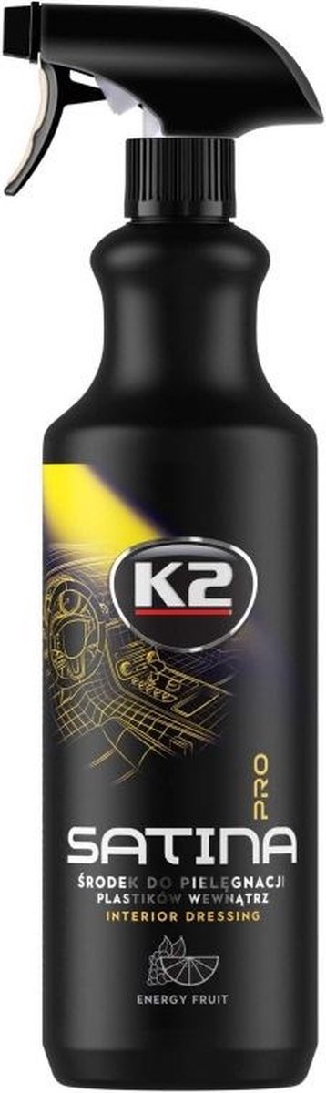 K2 Satina Pro Serie Satijn Dressing Energy Fruit 1L UV Bescherming Transparant