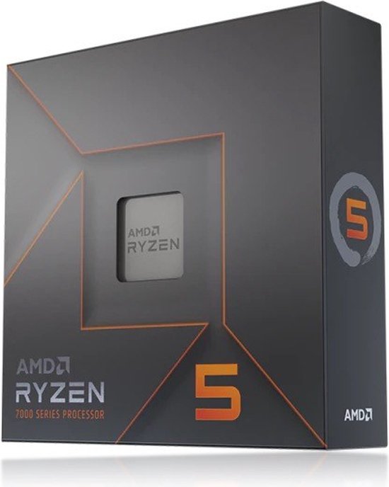 Processor - AMD Ryzen 5 7600X - 4.7 GHz (5.3 GHz) - 6-cores - 12 threads - 38 MB cache - AM5 Socket