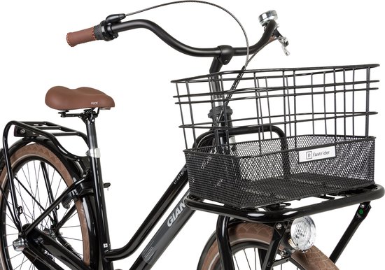 Fastrider Olav Porte-vélos Avant - Zwart - 27 L - Montage fixe - Métal