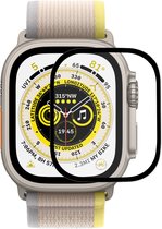 By Qubix Protecteur d'écran Ultra Apple Watch - Coque complète - Convient pour Apple Watch 49mm