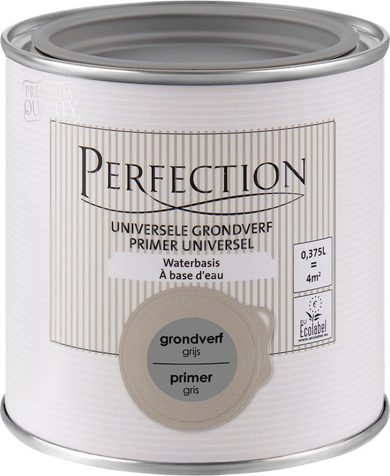 Perfection Universele Grondverf - Waterbasis - Binnen en Buiten - Grijs -  375ml | bol.com