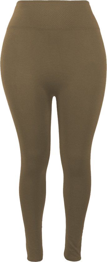 Legging Thermo Femme - Taille Haute - Sable - Taille XL/ XXL
