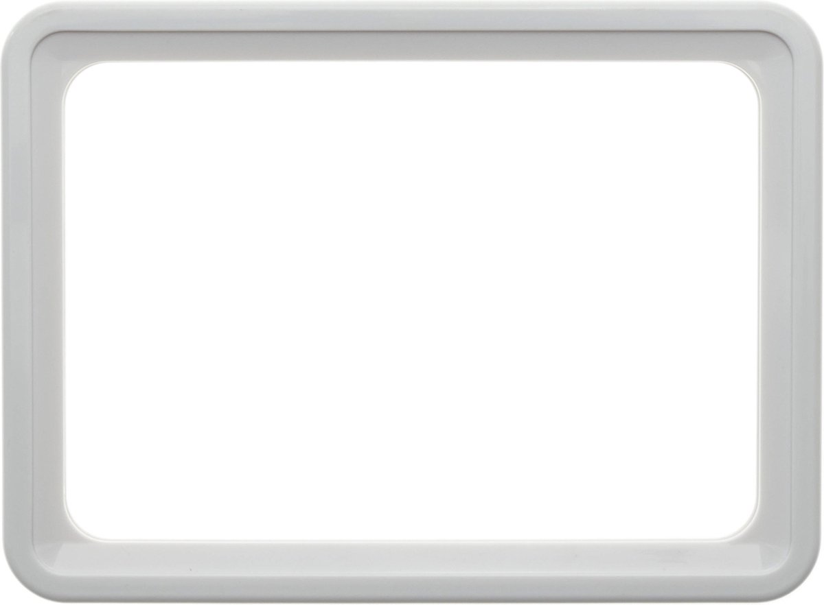 PrimeMatik - Frame voor borden en borden A3 427x304mm wit voor bewegwijzering
