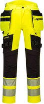 DX442 - DX4-Hi-Vis broek met afneembare holsterzakken - Geel/zwart - Maat M