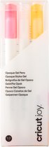 Stylos gel opaques Cricut Joy | 1,0 mm | blanc, rose, orange | 3 pièces